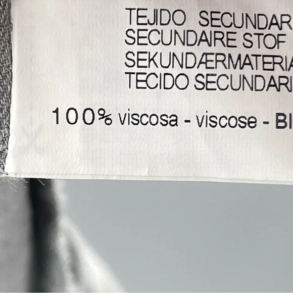 Zara Pom Polka Dot Babydoll Mini Contrast Dress Gray White Shirt Size Medium - Picture 14 of 15